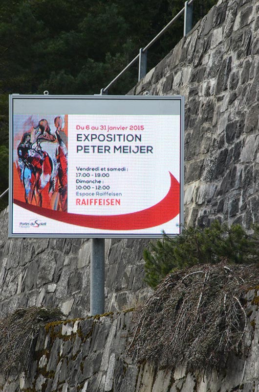 Écran d'informations des Portes du Soleil - Suisse